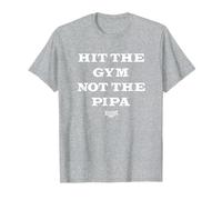 Foos Gone Wild - Hit The Gym Not The Pipa Heather Grey Camiseta