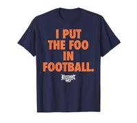 Foos Gone Wild Orange on Navy Camiseta
