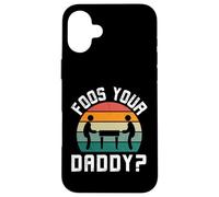 Foos Your Daddy Funny Futbolín Jugador Humor Retro Carcasa para iPhone 16 Plus
