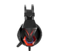 FOOSKOORJ Auriculares Gaming Gaming Headset Trigo Corto Cool Wire Control Auricular montado en la Cabeza Auriculares Profesionales