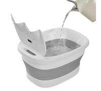 Foot Basin - Foot Spa | Pedicure Bowl | Foots Bath with Massager Foldable Portable Bottom Massage Wheel Multifunctional Foots Soak Bucket with Phone Holder for Home Massager Tub Bath Basin