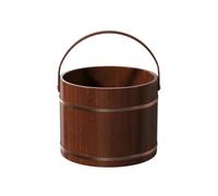 Foot Bath Bucket - Wood 25x31cm 9.84x12.2in, Insulated Wooden Foot Soaking