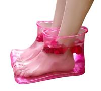 Foot Bath Shoes - PVC, Movable Foot Soaker High Density Massage Walking Soak | Portabl e Basin Replacement Relaxation Footwear For Bathroom, Home, Spa, Daily