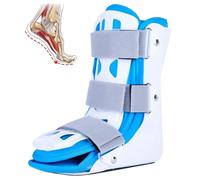 Foot brace para lesionados Drop Short Walking Boot Estabilizador para senderismo y ejercicio Moldeable, recortable, polietileno ligero, bota ortopédica médica para pie lesionado, h