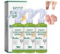 Foot Exfoliante Spray Dead Skin Remover for Hard Skin, Peel Mask Alternative, Soak Skip for Hard Skin Care, Instant Peeling, Desodorante Foot Feet, Tired Feet Relief, Smooth Feet Boost (3 unidades)