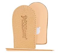 FOOT MATE Plantillas elevadas para talón 1 par - Alzatacchi de piel - Suela de zapatos elevada - Plantilla Alzatacco Hombre u Mujer (S, 5 mm)