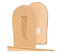 FOOT MATE Plantillas elevadoras de talón, cuña de talón para elevar zapatos, plantillas elevadoras para zapatos, almohadillas de talón de piel, plantillas para espolones calcáneos, 1 par (S, 10 mm)