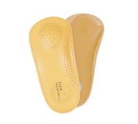 Foot Morning Nova - Plantillas 2/3 con soporte para arco de zapatos para mujeres y hombres, inserciones metatarsianas ergonómicas naturales para zapatos, botas o tacones, suelas acolchadas de cuero