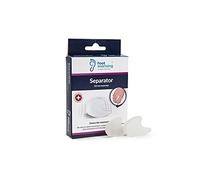 Foot Morning Separador Dedos para Juanetes, 1 par de Separadores de Dedos de Gel Suave para Dedos Superpuestos, Enderezador de Dedos para Aliviar el Dolor de Juanetes (Medio)