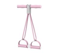 Foot Pedal - Pedal Ankle Puller - Exercise Foot Strap - 4 Tube Resistance Bands - Full Body Fitness Tension Rope For Legs Arms Waist Abdomen Slimming and Stretching Exercise Equipment For Men Women