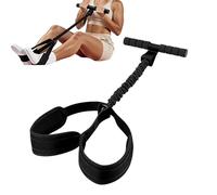 Foot Pedal Resistance Band - Adjustable Yoga Fitness Trainer for Leg Arm Strength Training | Elastic Latex Tube with Soft Foam Pedals, Home Gym Exercise Tool for Indoor Full Body Workout