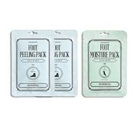 KOCOSTAR - Mascarilla Pies Foot Peeling Pack, 2 Calcetines Exfoliantes, con AHA y Ácido Hialurónico, Exfolia, Renueva e Hidrata la Piel, Suaviza Durezas y Mejora la Textura de los Pies