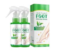 Foot Peeling Spray, Peel Foot Spray for Dry and Rough Soles of Feet, Gently Exfoliates, Removes Feet Dry Dead Skin Cells, Moisturizes and Nourishes the Skin 100ml (2pc, 100ml)
