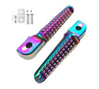 Foot Pegs Motorcycle Pedals, ATV Dirt Bike Mount Bracket Replacement Rests, Non Slip Accessories for Outdoor Riding Terrain Trails Biking Enthusiasts Gear Upgrade