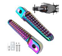 Foot Pegs Mount Bracket, Atv Motorcycle Pedal Rest, Heavy Duty Anti Slip Design, Durabled Steel Construction for Off Road Riding Bikes Dirtbike Outdoor Use, 1 Set