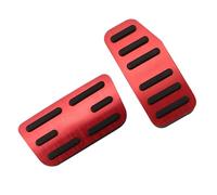 Foot Rest Pedal Cubierta Para Fit Jazz 2011-2022 Cubierta Protectora Pedal Acelerador Freno Automático Pedales Coche(Red)