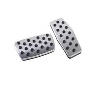Foot Rest Pedal Cubierta Para GMC Terrain 2018 2019 2020 2021 2022 2023 2 Uds Kit De Cubierta Pedal Freno Y Acelerador Pie Acero Inoxidable(AT)