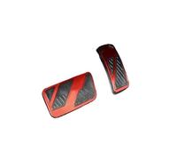 Foot Rest Pedal Cubierta Para Para Ranger Wildtrak T9 2023 2024 2025 Pedales De Freno Y Acelerador Antideslizantes Para Coche Interior(Red 2PCS)