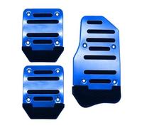 Foot Rest Pedal Cubierta Para Pedal Universal Coche 1 Juego Cubierta Protectora Freno Acelerador Engranaje Manual(Blue)