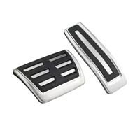 Foot Rest Pedal Cubierta Para Q7 4L 2006 2007 2008 2009 2010 2011 2012 2013 2014 2015 Cubierta De Pedal Reposapiés Freno Gas Coche Acero Inoxidable(AT 2 pcs)