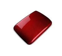 Foot Rest Pedal Cubierta Para Subaru Para WRX Para STI 2022-2024 Pegatina Fibra Carbono Dura Real Cubierta Apoyabrazos Trasero Coche Embellecedor Interior(Red)