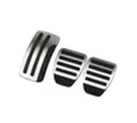 Foot Rest Pedal Cubierta Para Xtrail T31 2010-2013 Qashqai J10 2012-2015 Pedales De Coche Acero Inoxidable En La Cubierta Del Pedal MT(3Pcs MT)