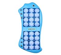 Foot Roller - Double Muscle Massager with Magnetic Beads, 24-Wheel Portable Fish-Shaped Massage Tool for Sole, Arch, Heel | Relaxation, for Feet, Work, and Home Use