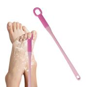 Foot Scrubber Brush - Silicone Toe Cleaning Tool, Extended Handle, Gentle yet Effective | Shower Care for Elderly, Daily Hygiene, Spa and Pedicure Accessory, Home Bathroom Easy Reach, Soft Bristles