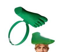 Foot Shape Visor Cap - Novelty Sun Shade Hat, Headband Wear with Comfort, Lightweight Funny Design, Head Gear, Sun Protection for Providing Shade and Humor During Beach Hiking Casual Outdoor Activity