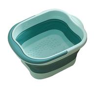 Foot Soaking Bath Basin - Foldable Foot Bath Tool, Foot Soak Bath Tub with Massaging Rollers | Stress Relief Foot Massager Soak Basin For Family Spa Pedicure (16.9x13x8.6inches)