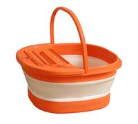 Foot Soaking Tub - Non Slip Bucket with Comfort Grip, Gentle Massage and Space Saving Design, Bath Basin For Men Women Elderly Seniors, For Travel Camping SPA Center Hotel Dorm Bathroom