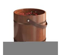 Foot Soaking Tub - Wooden Footbath with Massage Roller, Basin for Soaking Feet for Men Women Youth Teens Mother Dad Grandma Grandpa Senior Home Spa Sauna Relaxation