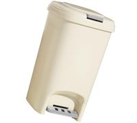 Foot Step Trash Can, Stylish Large Capacity Bin (Small) | Uso versátil, cubierta higiénica, accionada con el pie, ideal para baños, construcción de plástico