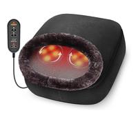 Foot Warmer with Massage, Vibration And Heating Cushion for Cozy Feet with 5 Modes Massage And 2 Heating Therapy, Heated Electric Massage Cushion For