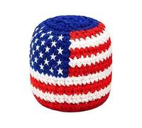 Footbag tejido - Juguete Exterior Que Desarrolla Habilidades | Footbag De Ganchillo Colores Rojo Y | Para Principiantes, Estudiantes, Jardín, Camping, Césped, Parque, Patio Trasero, Picnic Y Playa