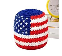 Footbag tejido - Juguete Exterior Que Desarrolla Habilidades - Saco Con Estrellas Y Rayas Tejido | Para Principiantes, Estudiantes, Jardín, Camping, Césped, Parque, Patio Trasero, Picnic Y Playa