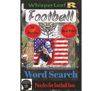 Footbal Word Search Puzzle Book: Word Searches with Easy to Read Print about Football, American Football League, American Football and More/ 6x9 ... Gift for Vacations, Holiday and Free Times.