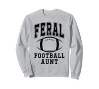 Football Aunt,Loud Proud Cheer Auntie Feral Football Aunt Sudadera