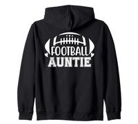 Football Aunt Loud Proud Football Cheer Aunt Football Auntie Sudadera con Capucha