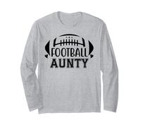 Football Auntie Loud and Proud Football Cheer Aunt Football Manga Larga