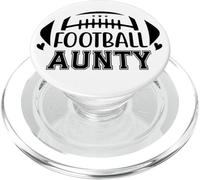 Football Auntie Loud and Proud Football Cheer Aunt Football PopSockets PopGrip para MagSafe