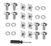 Football Backplate Screws, Helmet Hardware Kit, Heavy Duty Fasteners, Sports Gear Accessories, Sturdy Steel Screws, Secure Mounting Hardware, Youth Training Equipment Outdoor Field 1.3cm
