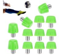 Football Boot Studs, Sports Shoe Spikes, Non Slip Grip Accessories, Sturdy Cleat Replacement Set with Wrench, Ideal para turf Training, Indoor Arenas, Competition, League, Game, Greeen, Black