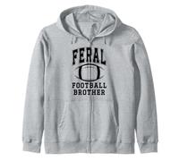 Football Brother Feral Football Big Little Bro Greatest Fan Sudadera con Capucha