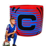 Football Captain Band - Nylon 33x7cm | Elastic Adjustable C Armband For Kids, Soccer Football Arm | Basketball Hockey Rugby Team Sports Captain For Training Matches Game Use