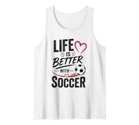 Football Collection Life is Better with Soccer Camiseta sin Mangas