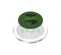 Football Collection Soccer is My Happy Place PopSockets PopGrip para MagSafe