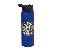 Football Collection Sunday Soccer Social Club Stainless Steel Insulated Water Bottle
