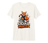 Football Collection The Goal Hunter Fox Soccer Design Camiseta Premium