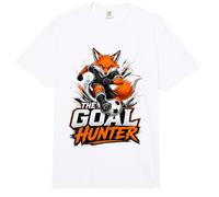 Football Collection The Goal Hunter Fox Soccer Design Comfort Colors Adult Heavyweight T-Shirt